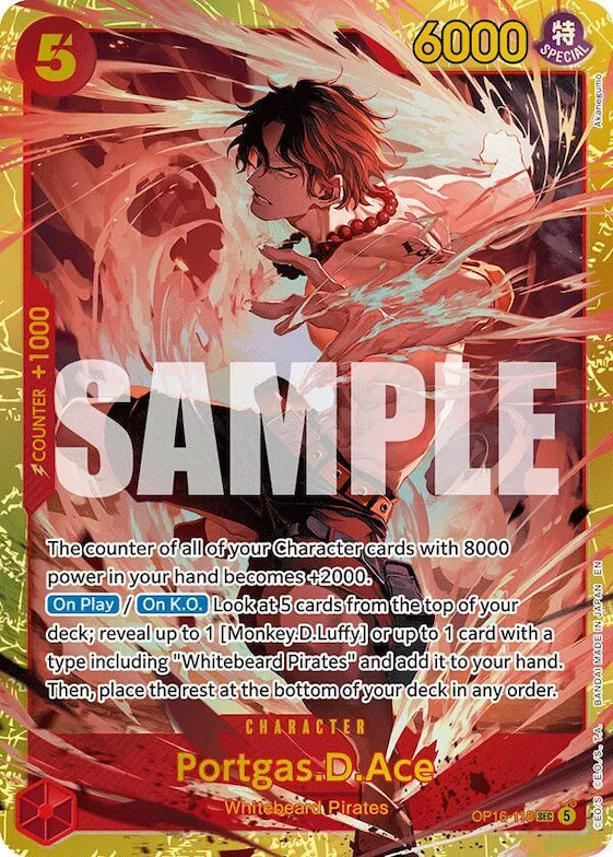 Portgas.D.Ace (118) #op16-118 – The Time of Battle