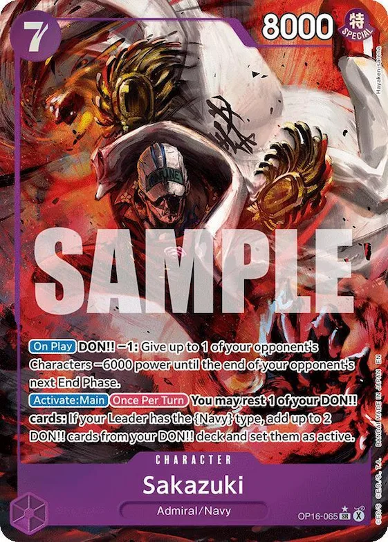 Sakazuki (Alternate Art) #op16-065 – The Time of Battle
