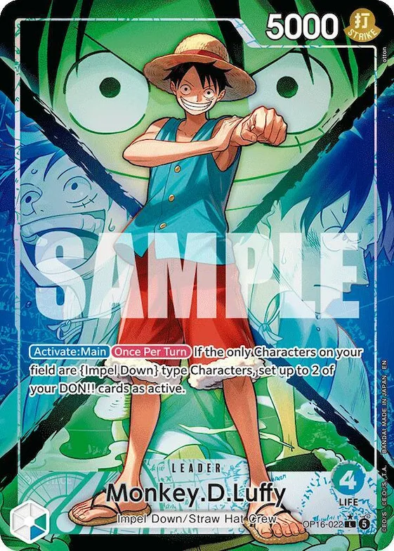 Monkey.D.Luffy (022) (Alternate Art) #op16-022 – The Time of Battle
