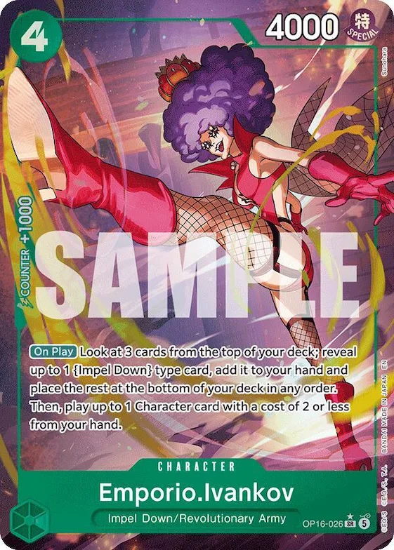 Emporio.Ivankov (026) (Alternate Art) #op16-026 – The Time of Battle