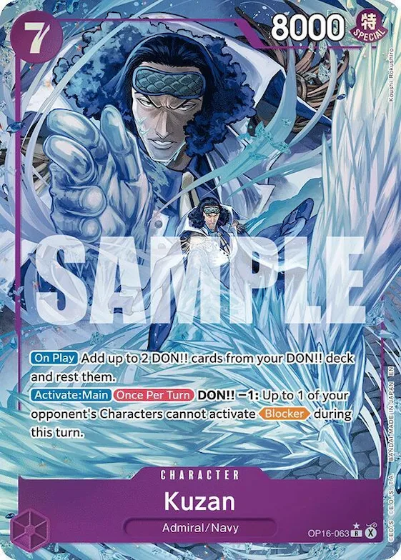 Kuzan (Alternate Art) #op16-063 – The Time of Battle