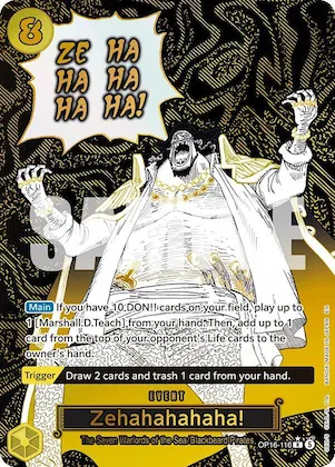 Zehahahahaha! (Alternate Art) #op16-116 – The Time of Battle