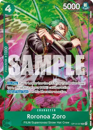 Roronoa Zoro (OP13-037) #op13-037 – Adventure on Kami's Island