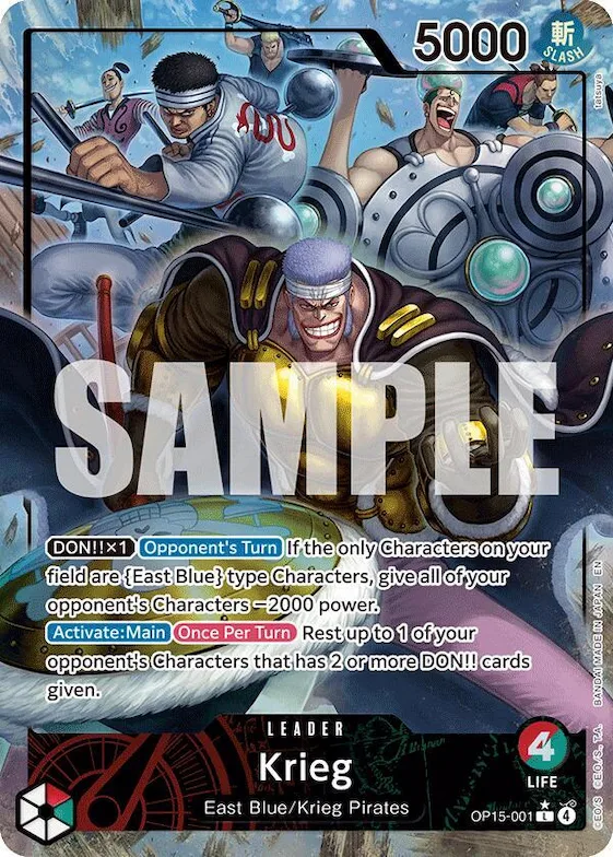 Krieg (OP15-001) (Alternate Art) #op15-001 – Adventure on Kami's Island