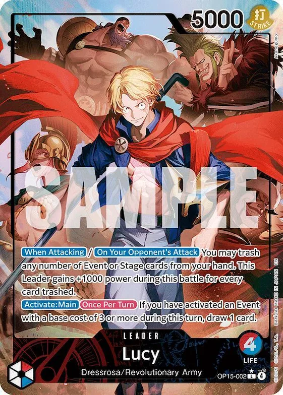 Lucy (Alternate Art) #op15-002 – Adventure on Kami's Island