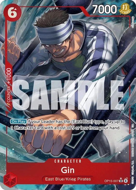 Gin (Alternate Art) #op15-007 – Adventure on Kami's Island