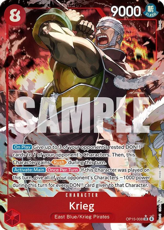 Krieg (OP15-008) (Alternate Art) #op15-008 – Adventure on Kami's Island
