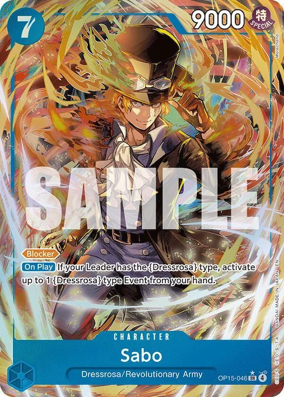 Sabo (Alternate Art) #op15-046 – Adventure on Kami's Island