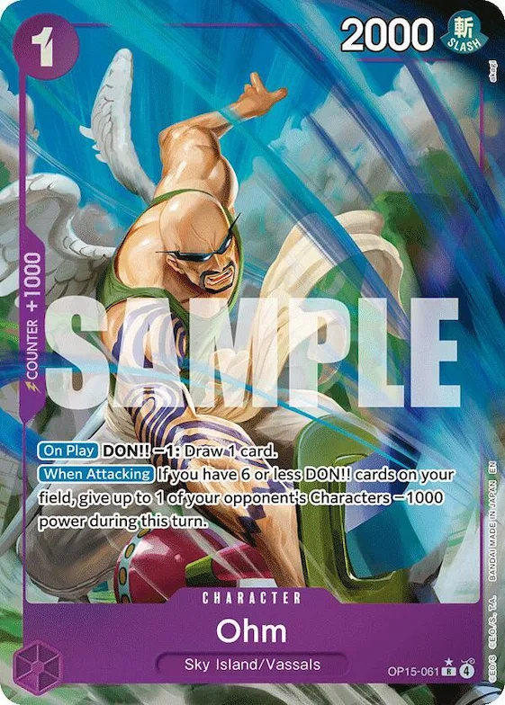 Ohm (Alternate Art) #op15-061 – Adventure on Kami's Island