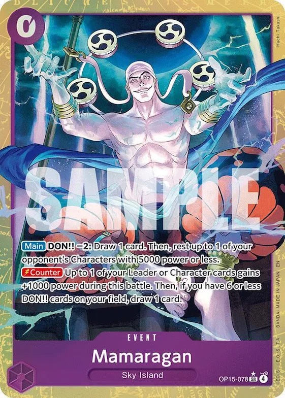 Mamaragan (Alternate Art) #op15-078 – Adventure on Kami's Island