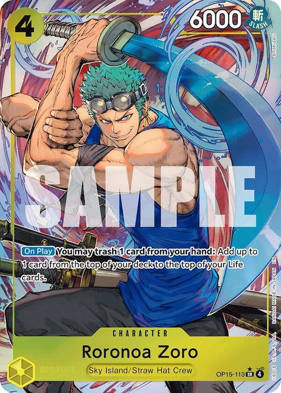 Roronoa Zoro (OP15-113) (Alternate Art) #op15-113 – Adventure on Kami's Island