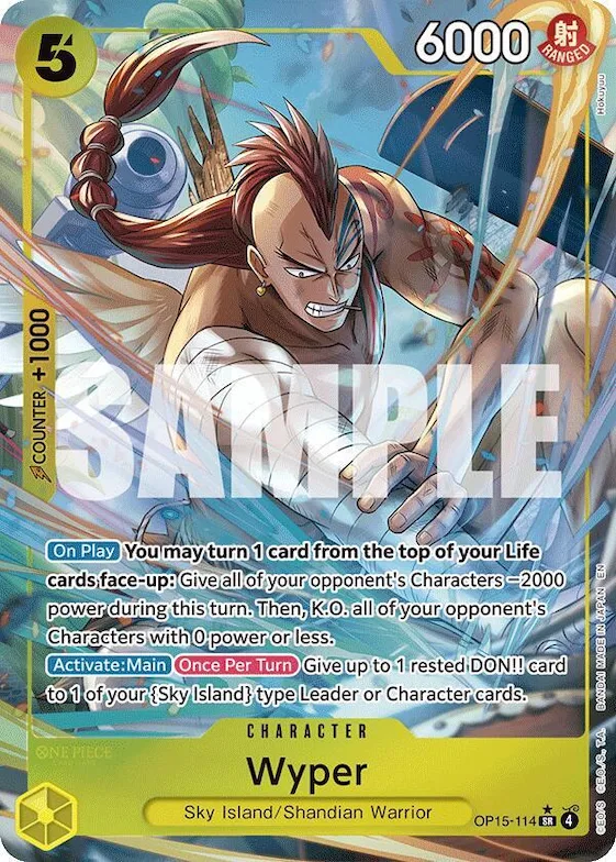 Wyper (Alternate Art) #op15-114 – Adventure on Kami's Island