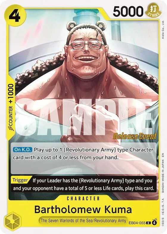 Bartholomew Kuma (EB04-055) #eb4-055 – Adventure on Kami's Island Release Event Cards