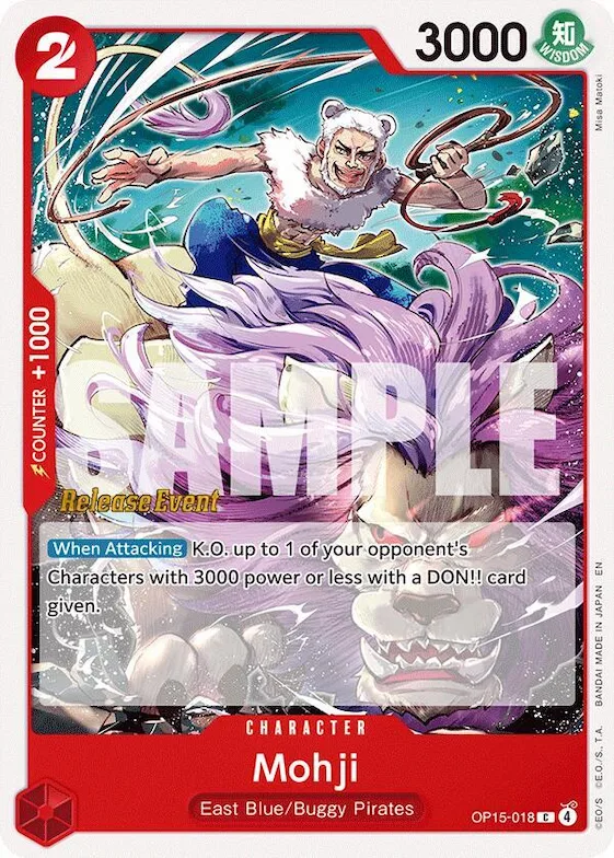 Mohji #op15-018 – Adventure on Kami's Island Release Event Cards