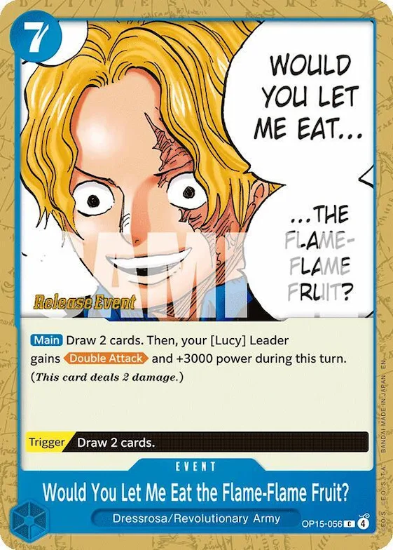 Would You Let Me Eat the Flame-Flame Fruit? #op15-056 – Adventure on Kami's Island Release Event Cards