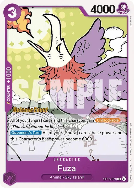 Fuza #op15-070 – Adventure on Kami's Island Release Event Cards