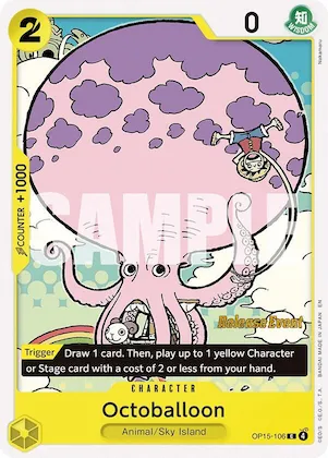 Octoballoon #op15-106 – Adventure on Kami's Island Release Event Cards
