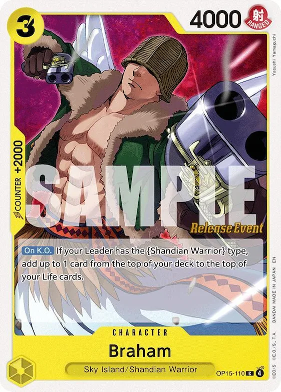 Braham op15-110 – OP15 – Adventure on Kami's Island Release Event Cards