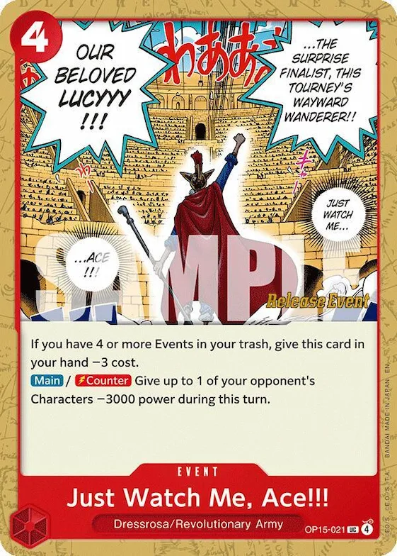 Just Watch Me, Ace!!! #op15-021 – Adventure on Kami's Island Release Event Cards