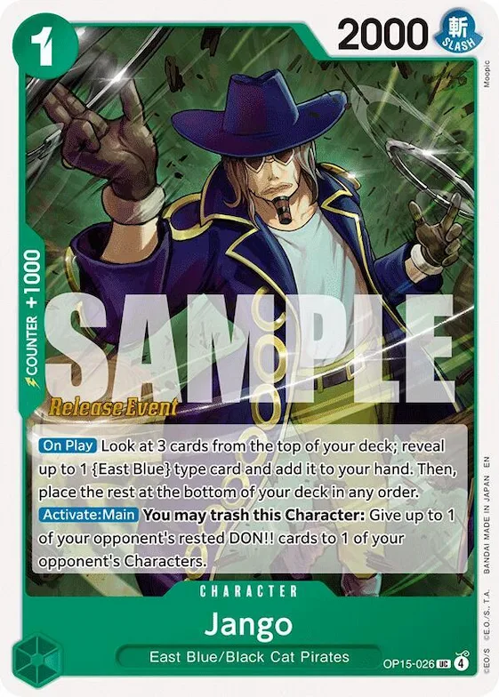 Jango #op15-026 – Adventure on Kami's Island Release Event Cards