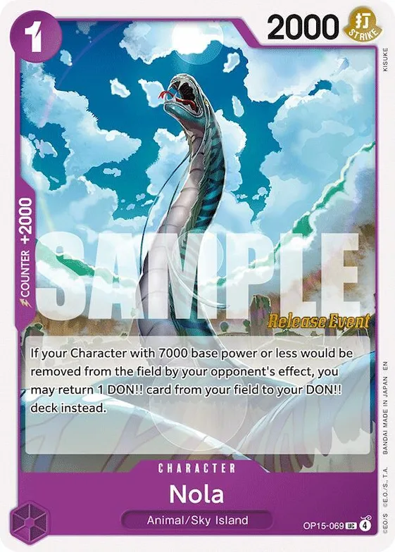 Nola #op15-069 – Adventure on Kami's Island Release Event Cards