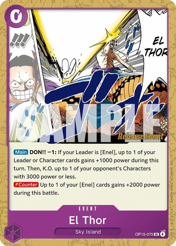 El Thor op15-075 – OP15 – Adventure on Kami's Island Release Event Cards