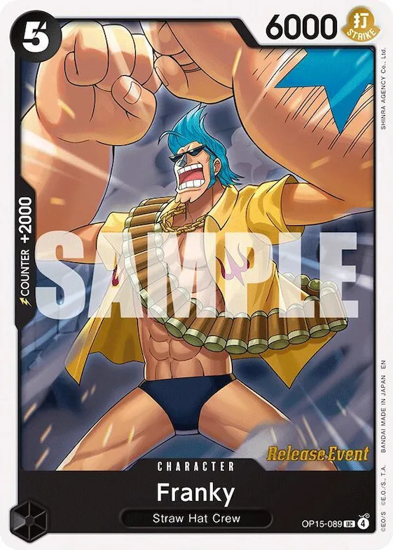 Franky op15-089 – OP15 – Adventure on Kami's Island Release Event Cards