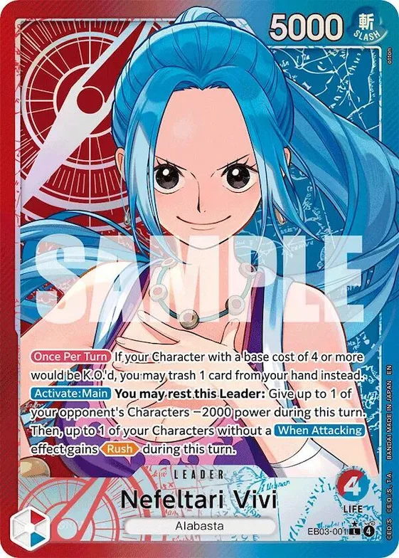 Nefeltari Vivi (001) (Alternate Art) #eb3-001 – Extra Booster: One Piece Heroines Edition
