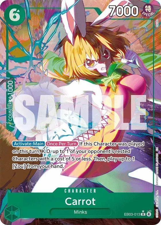 Carrot (Alternate Art) #eb3-013 – Extra Booster: One Piece Heroines Edition