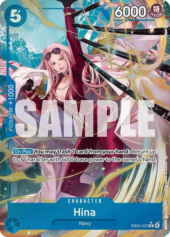 Hina (Alternate Art) #eb3-025 – Extra Booster: One Piece Heroines Edition