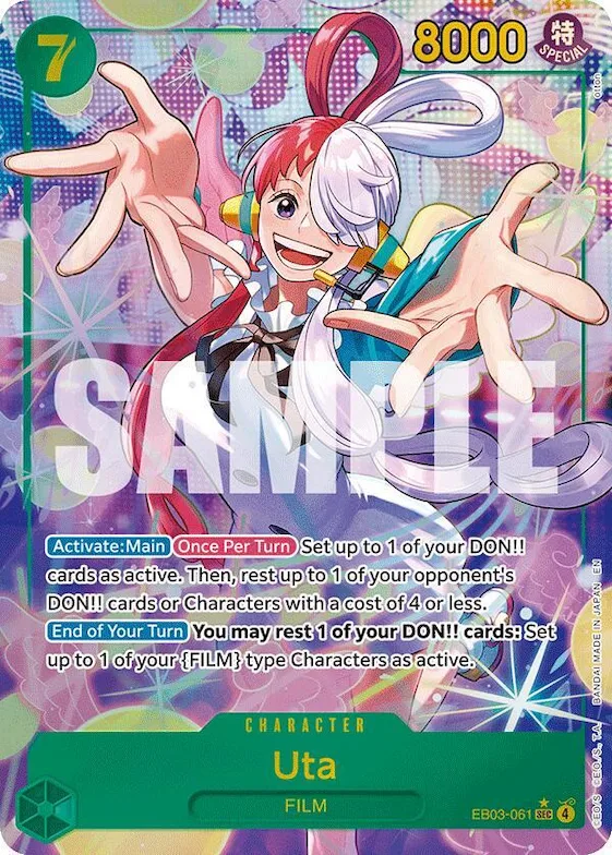 Uta (061) (Alternate Art) #eb3-061 – Extra Booster: One Piece Heroines Edition