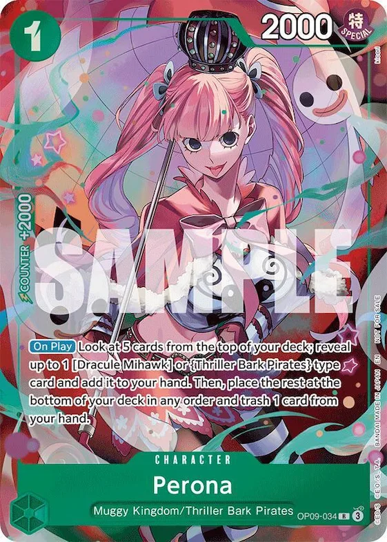 Perona - OP09-034 #op9-034 – Extra Booster: One Piece Heroines Edition