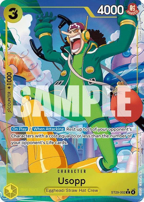 Usopp (Full Art) #st29-002 – Starter Deck 29: Egghead