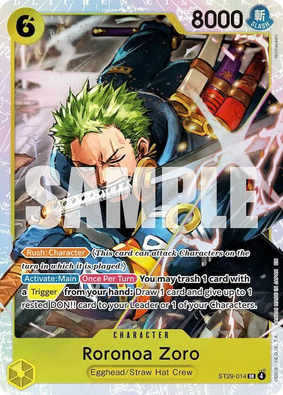Roronoa Zoro #st29-014 – Starter Deck 29: Egghead