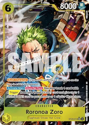 Roronoa Zoro (Full Art) #st29-014 – Starter Deck 29: Egghead