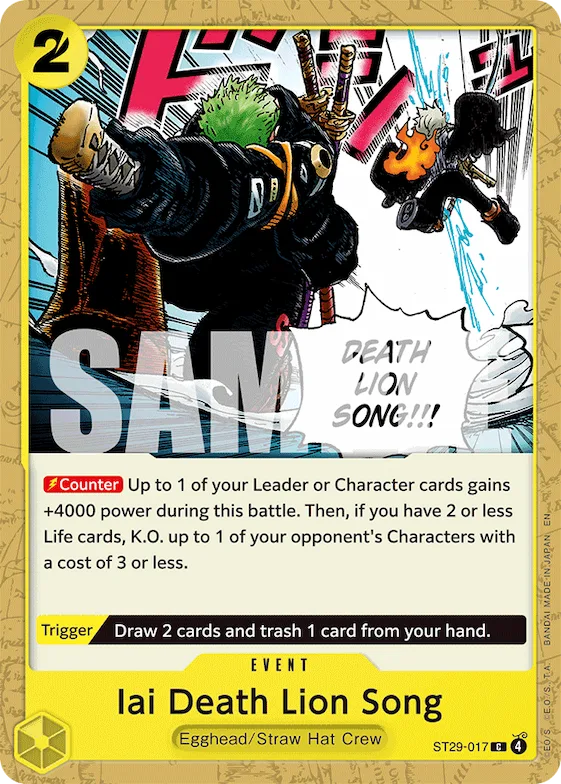 Iai Death Lion Song #st29-017 – Starter Deck 29: Egghead