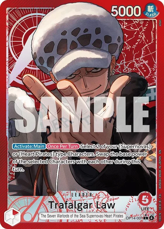 Trafalgar Law - OP14-001 (Alternate Art) #op14-001 – The Azure Sea's Seven