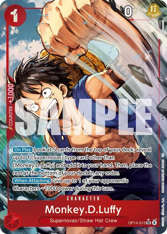 Monkey.D.Luffy - OP14-013 (Alternate Art) #op14-013 – The Azure Sea's Seven