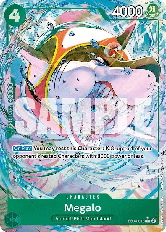 Megalo (Alternate Art) #eb4-018 – The Azure Sea's Seven