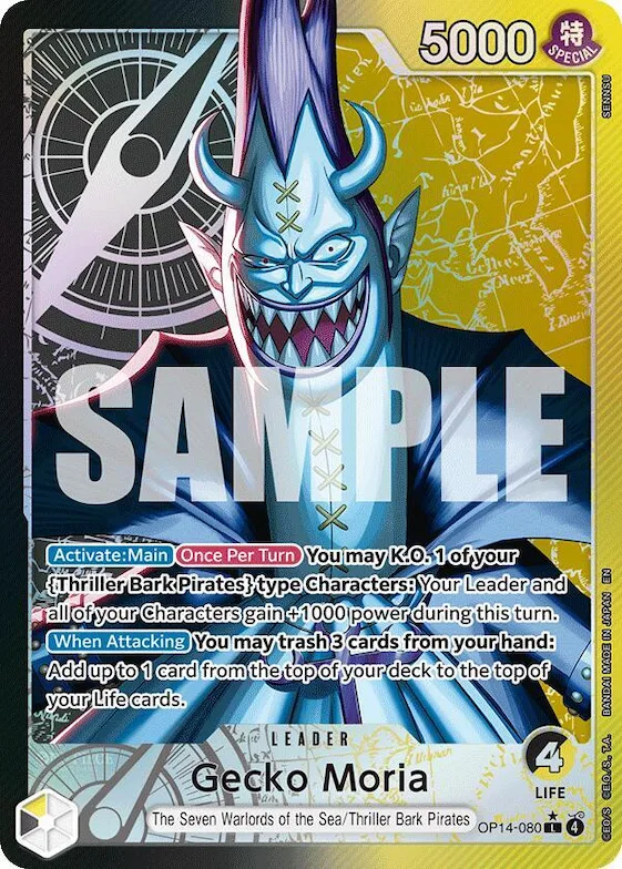 Gecko Moria - OP14-080 (Alternate Art) #op14-080 – The Azure Sea's Seven