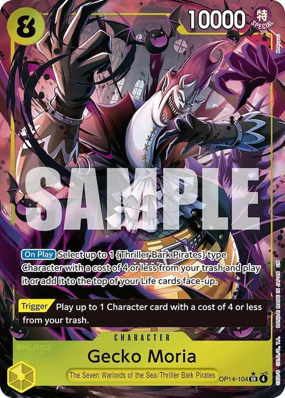 Gecko Moria - OP14-104 (Alternate Art) #op14-104 – The Azure Sea's Seven