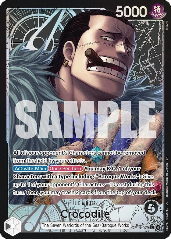 Crocodile - OP14-079 (Alternate Art) #op14-079 – The Azure Sea's Seven
