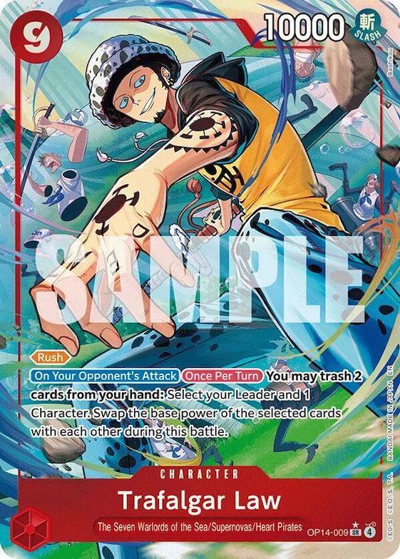 Trafalgar Law - OP14-009 (Alternate Art) #op14-009 – The Azure Sea's Seven