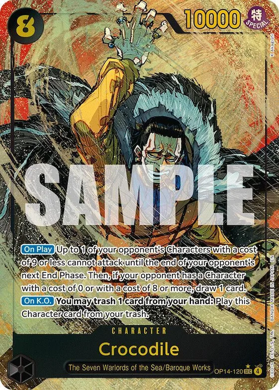 Crocodile - OP14-120 (Alternate Art) #op14-120 – The Azure Sea's Seven