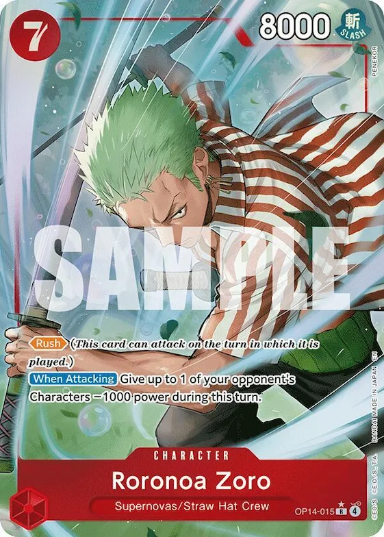 Roronoa Zoro - OP14-015 (Alternate Art) #op14-015 – The Azure Sea's Seven