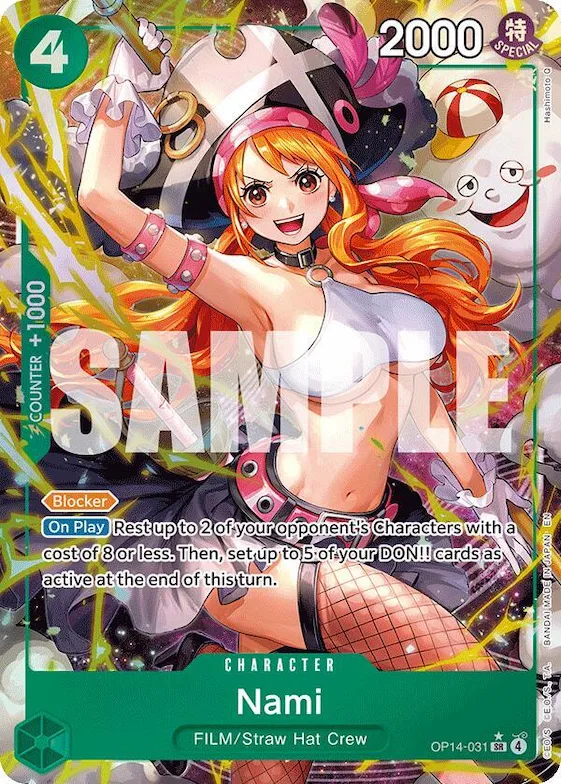 Nami (Alternate Art) #op14-031 – The Azure Sea's Seven
