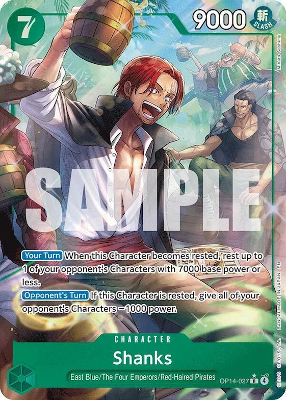 Shanks (Alternate Art) #op14-027 – The Azure Sea's Seven