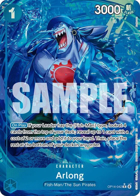 Arlong (Alternate Art) #op14-042 – The Azure Sea's Seven