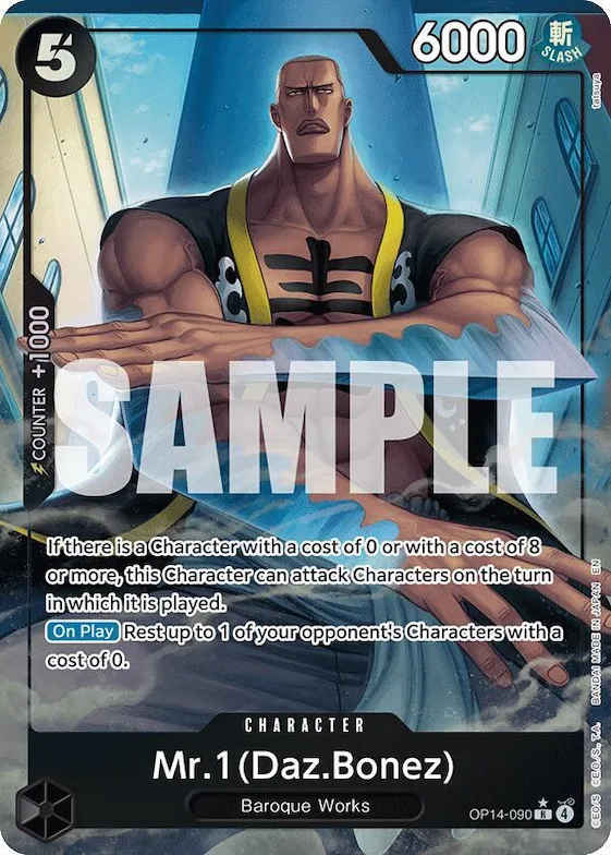 Mr.1 (Daz.Bonez) (Alternate Art) #op14-090 – The Azure Sea's Seven