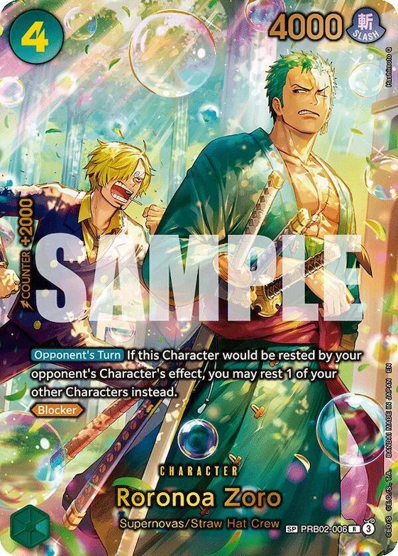 Roronoa Zoro - PRB02-006 (SP) #prb2-006 – The Azure Sea's Seven